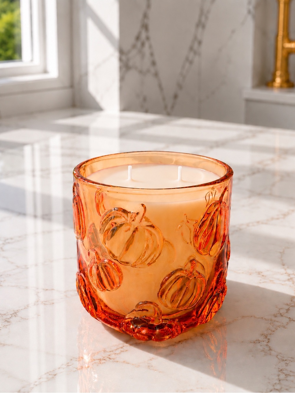 Pumpkin Spice Latte Scented Orange Pumpkin Candle
